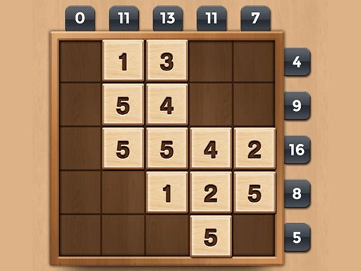 TENX Wooden Number Puzzle Game Online - Puzzle Game