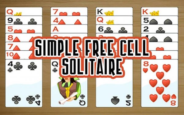 Simple Free Cell Solitaire - Classic Card Game Online