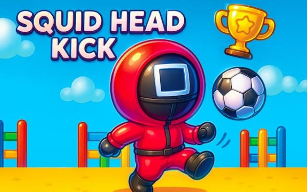 Squid Head Kick: Ball Juggling Online Game