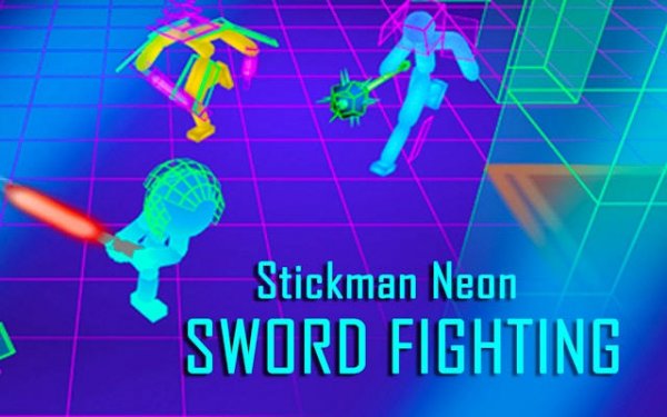 Neon Stickman Warriors: Cyber Combat