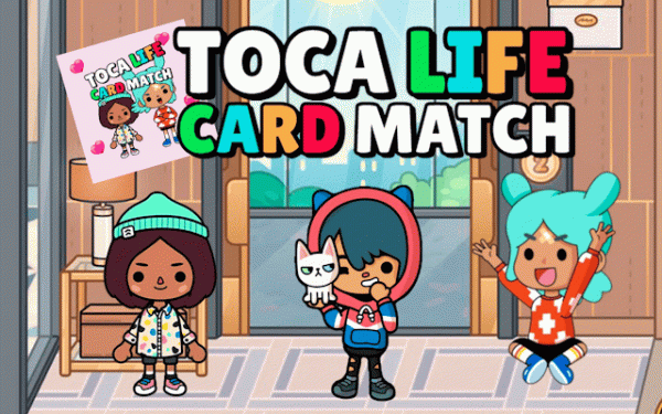 Toca Life Memory Card Match Online Puzzle Game